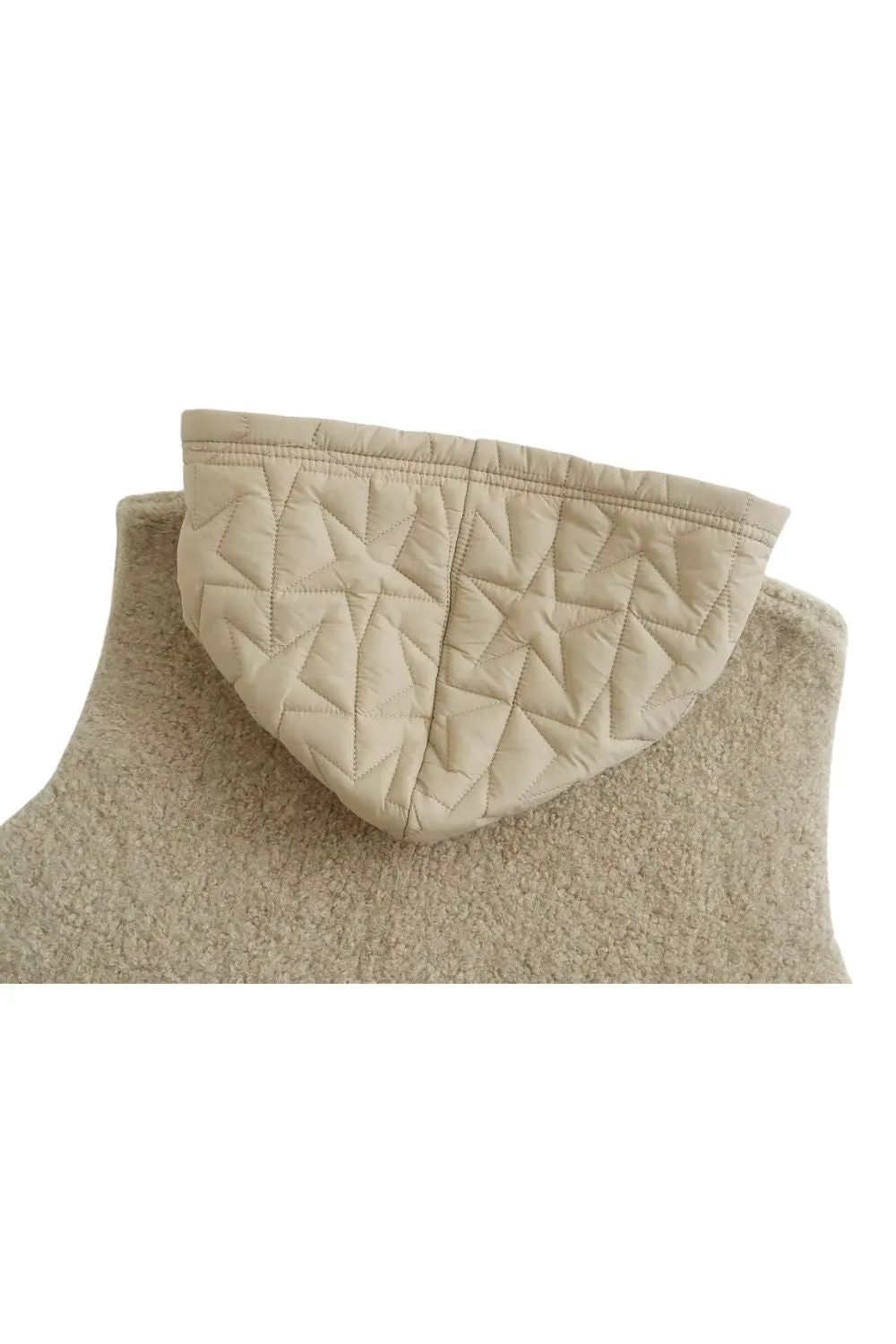 ‘ Dominic’ Knitted Hooded Zipper Vest with Pockets