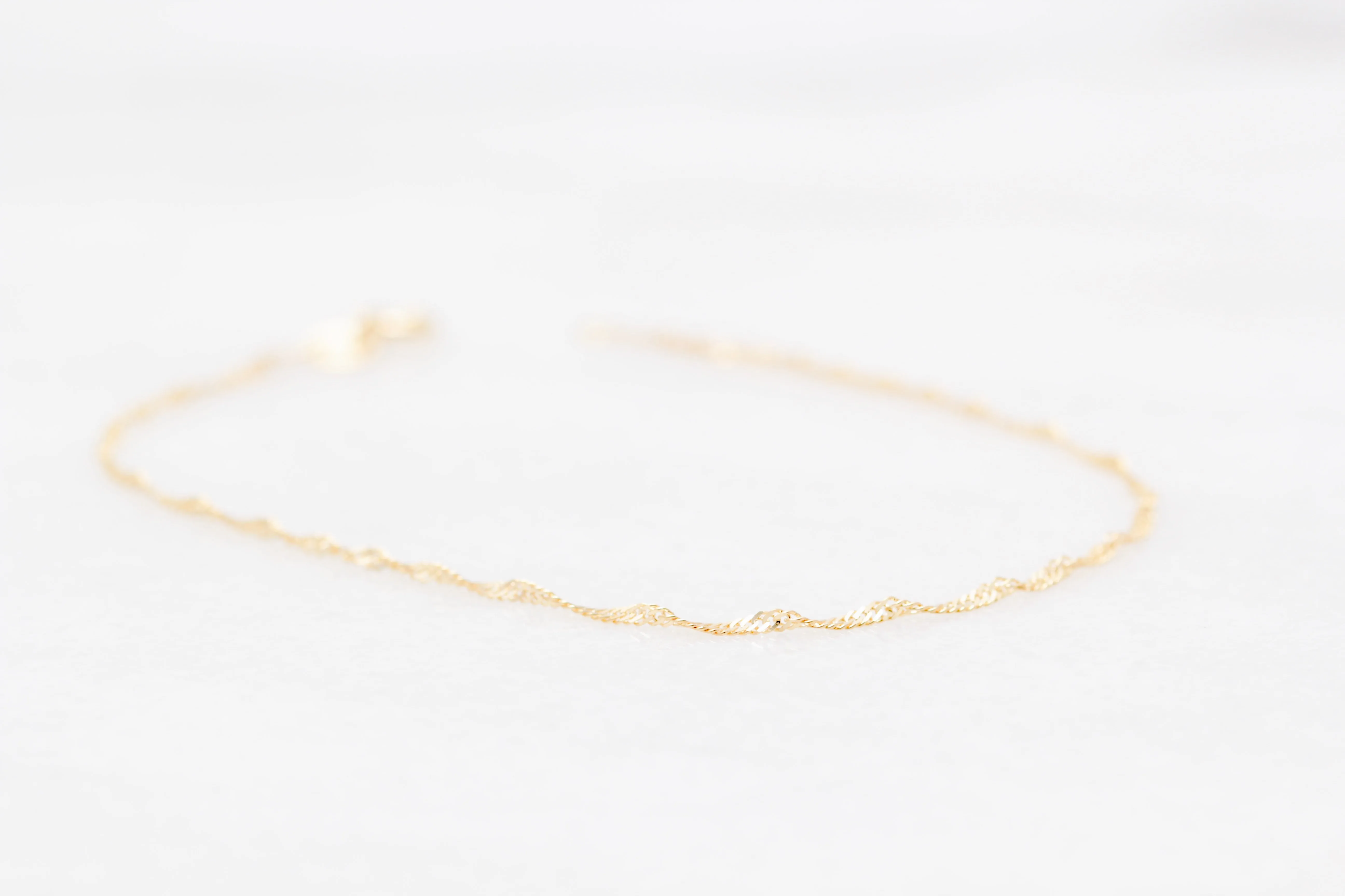 10K Singapore Twist Bracelet