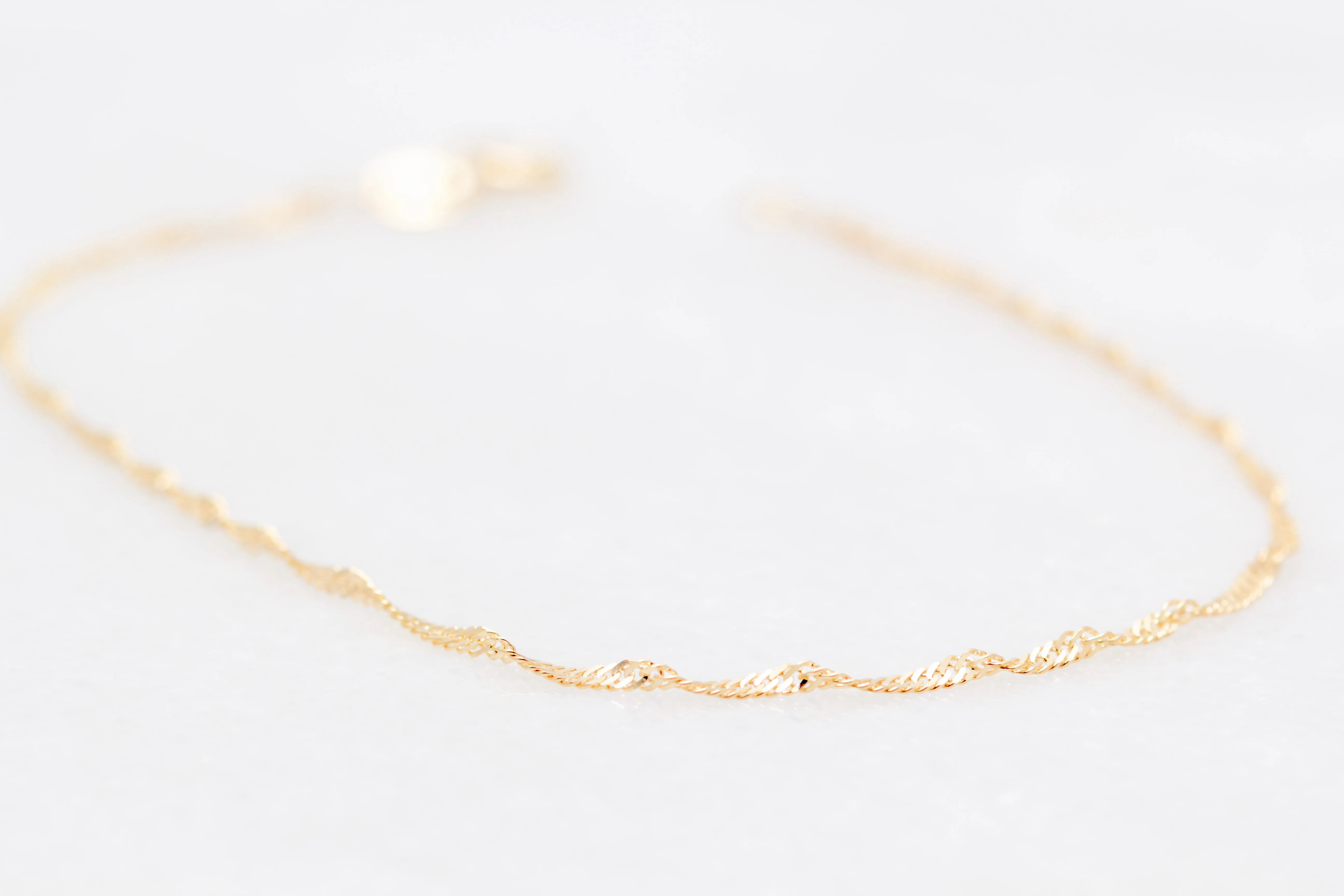 10K Singapore Twist Bracelet