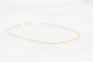 10K Singapore Twist Bracelet