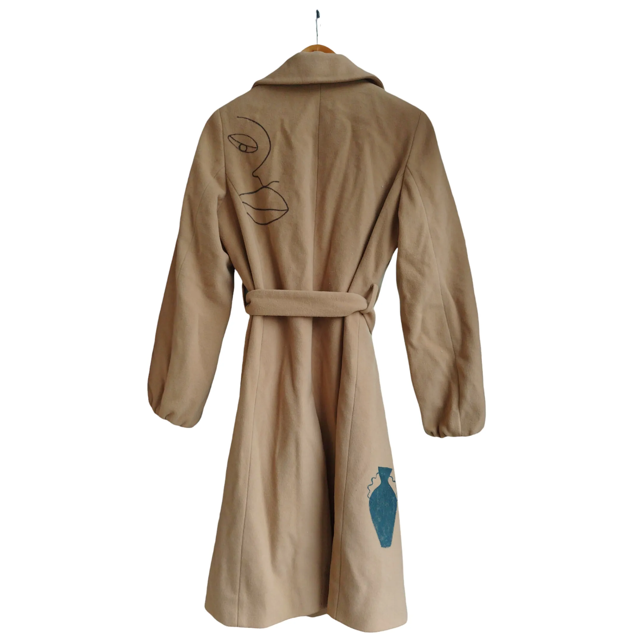 Aff & Jam Handpainted Wool Coat