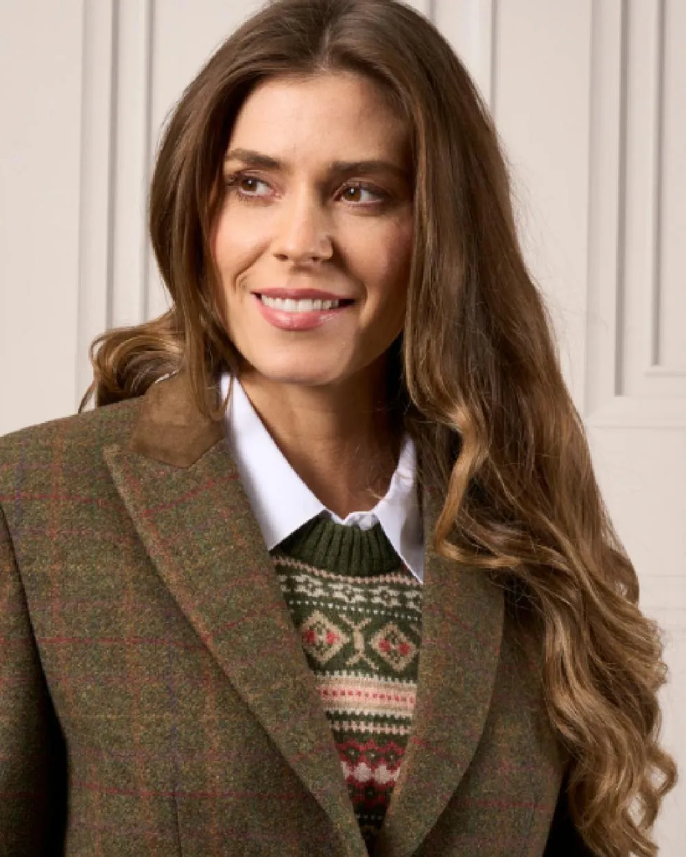Alan Paine Surrey Mid-Thigh Tweed Coat