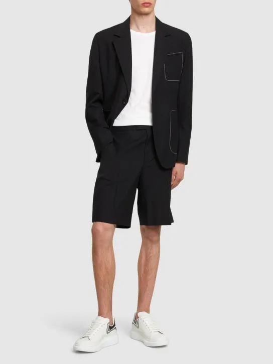 Alexander McQueen   Cotton &amp; mohair shorts 
