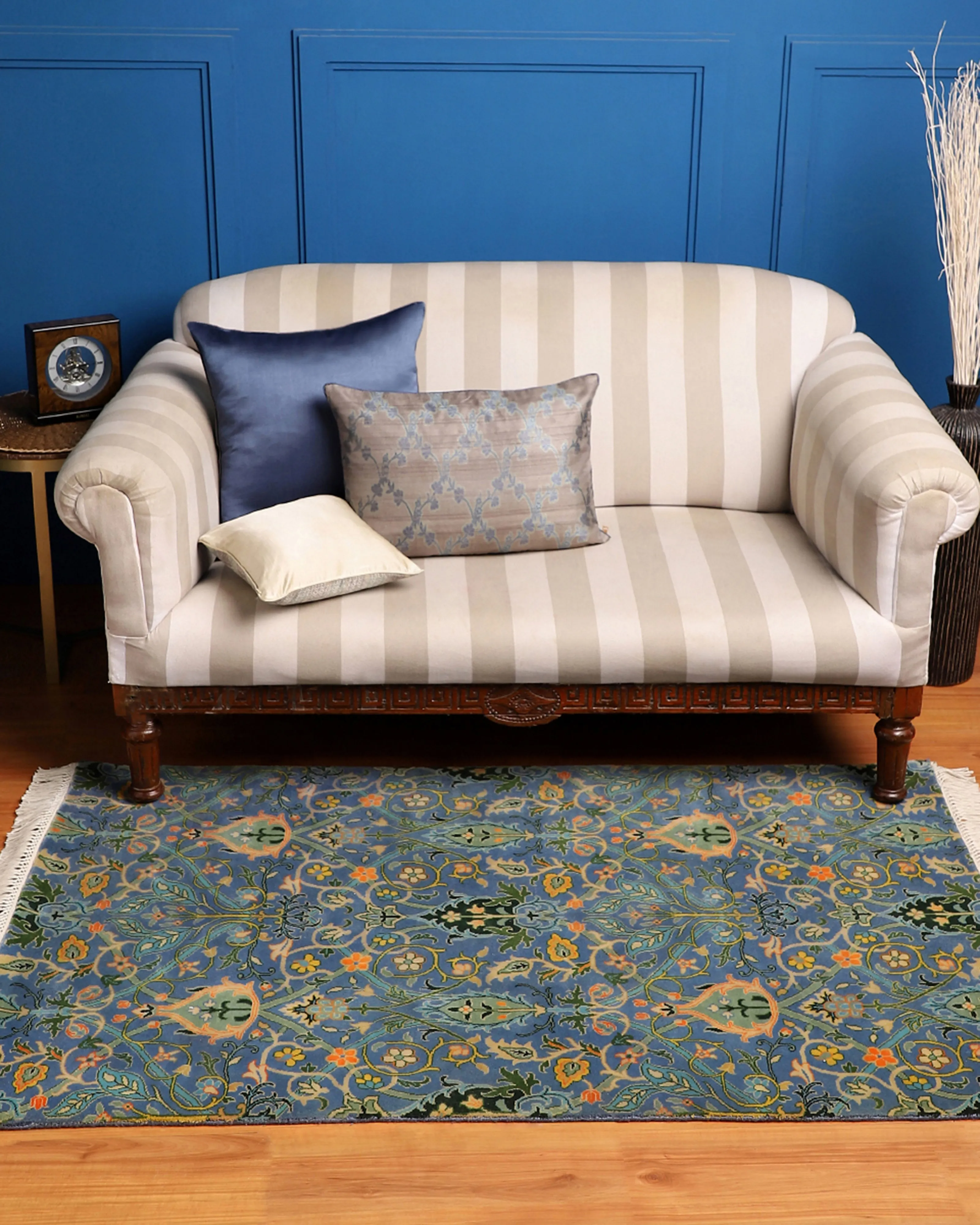 Andhra Hand Knotted Cotton Wool Rug