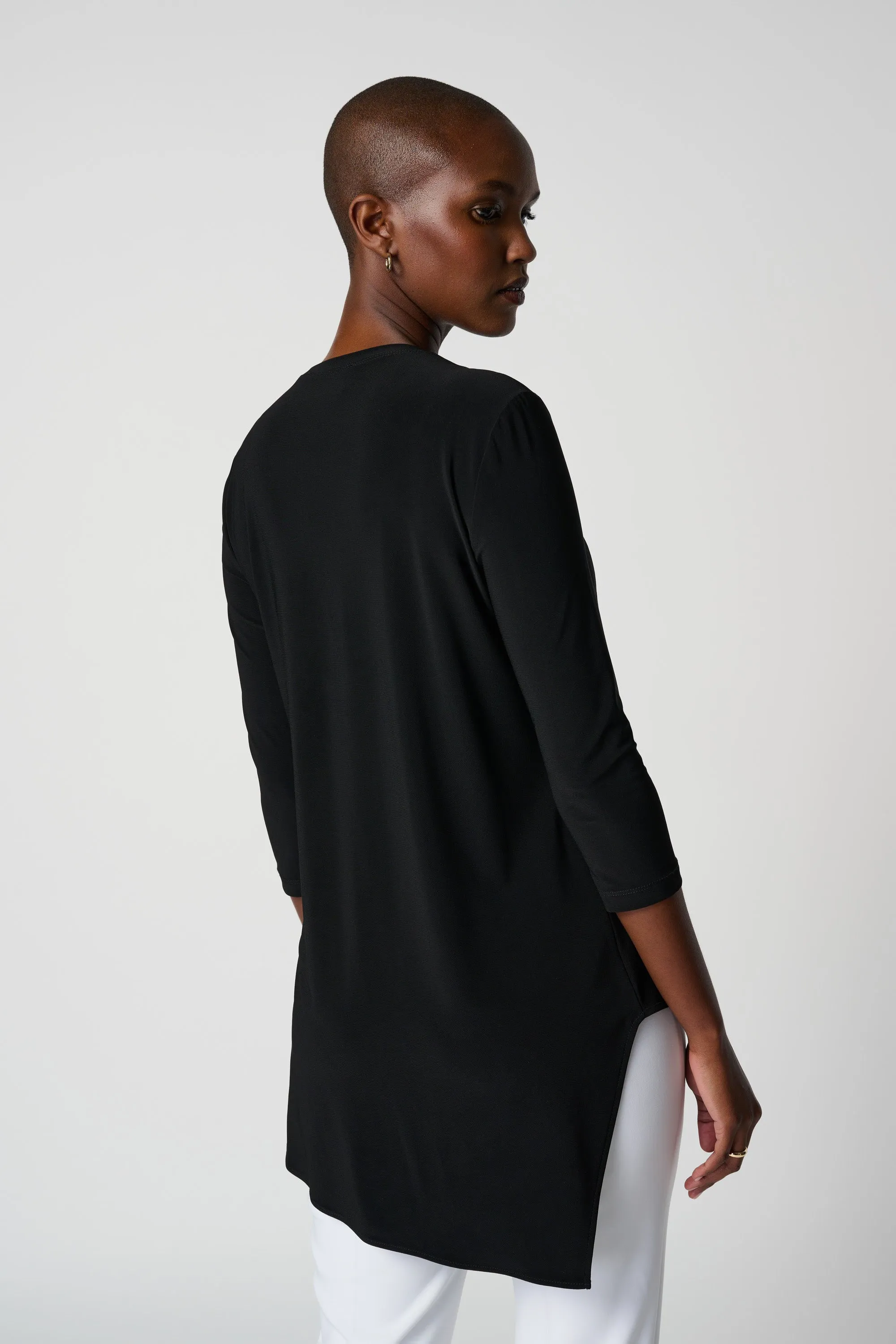 Asymmetrical 3/4 Sleeve Tunic