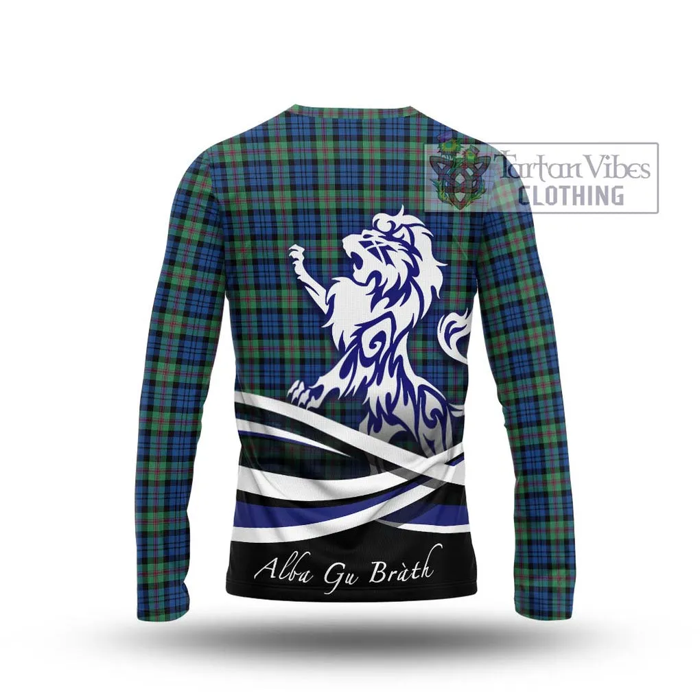 Baird Ancient Tartan Long Sleeve T-Shirt with Alba Gu Brath Regal Lion Emblem