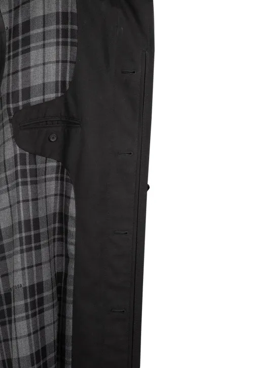 Balenciaga   Wool blend raglan carcoat 