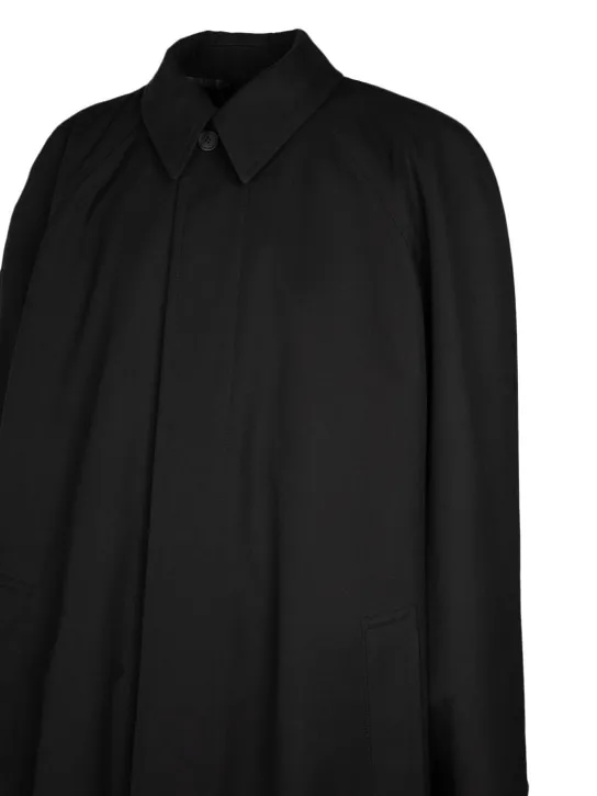 Balenciaga   Wool blend raglan carcoat 