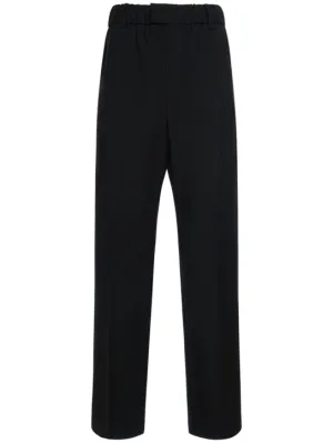 Bottega Veneta   Light wool twill wide leg pants 