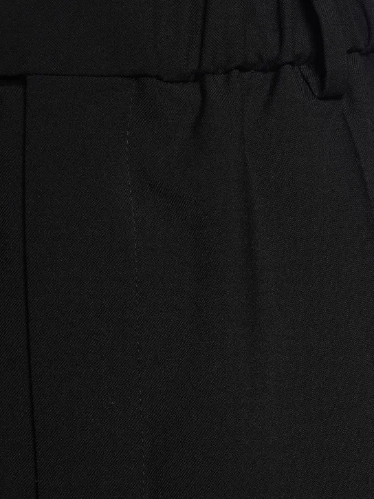 Bottega Veneta   Light wool twill wide leg pants 