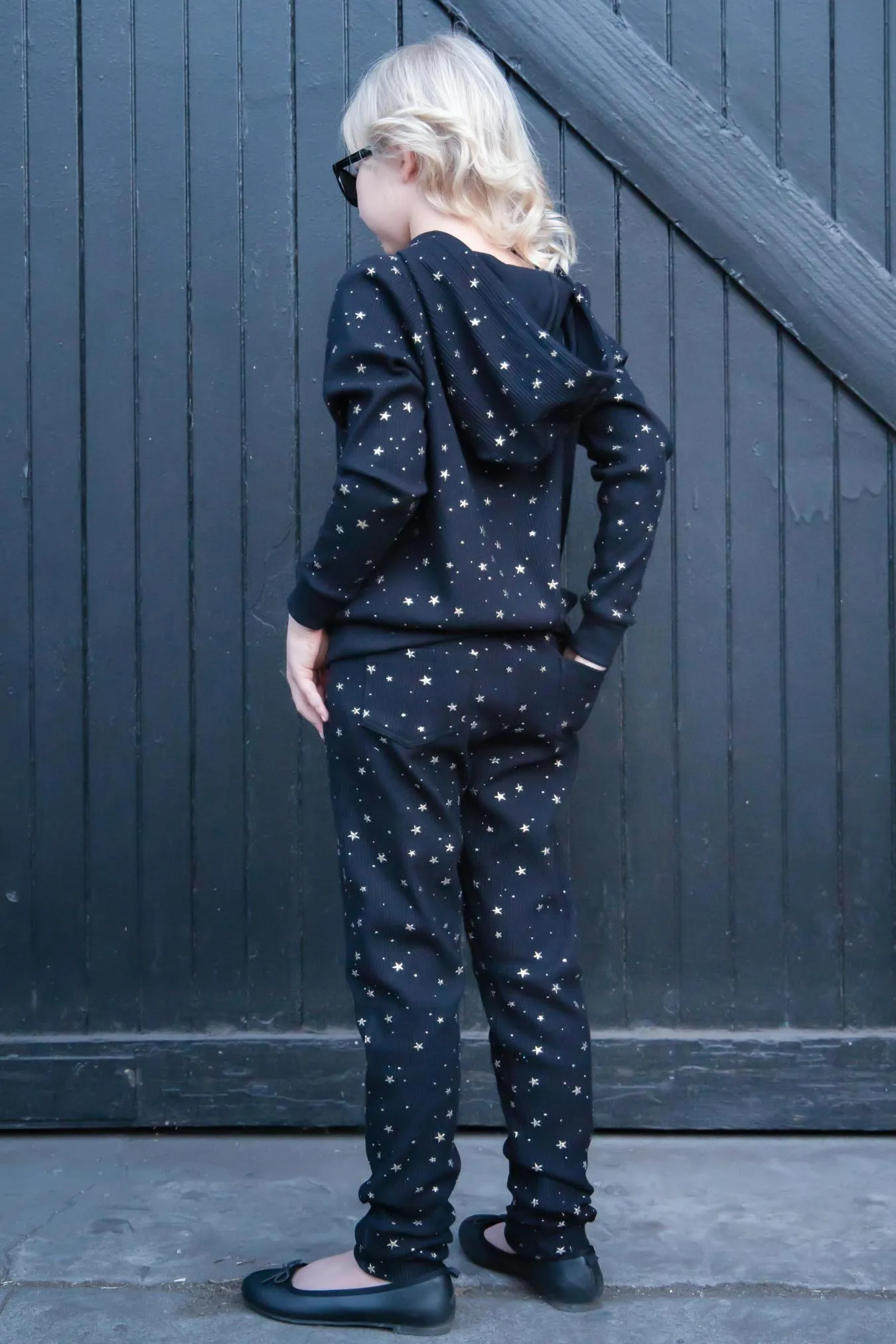 Chia Mini Jogger - Black Star - Girls