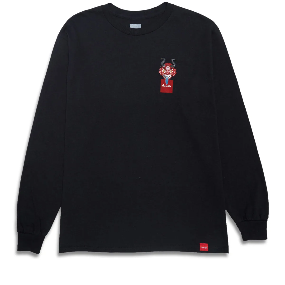 Chocolate Mask Long Sleeve T-Shirt - Black