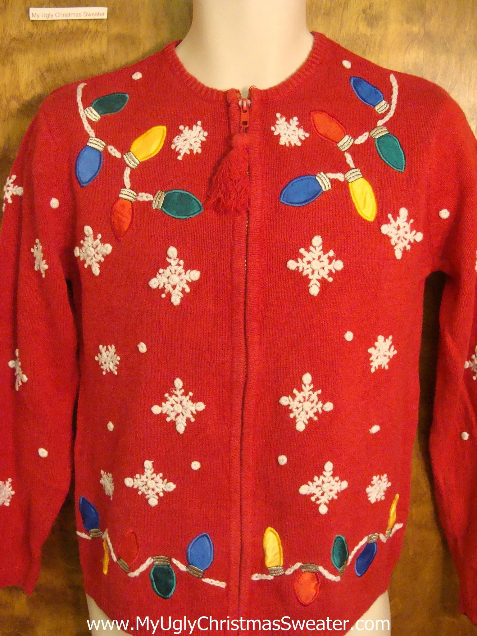 Christmas Lights Galore Tacky Xmas Party Sweater