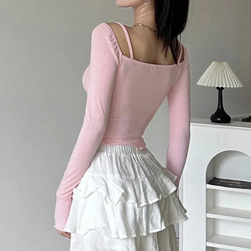 Coquette Pink Long Sleeve Tee