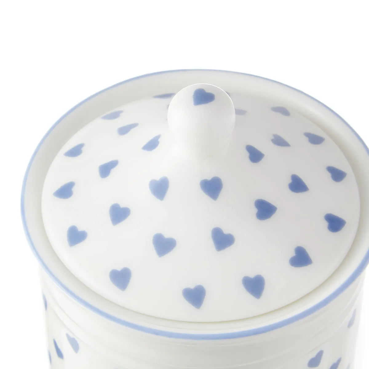 Cotton Wool Jar Blue Heart