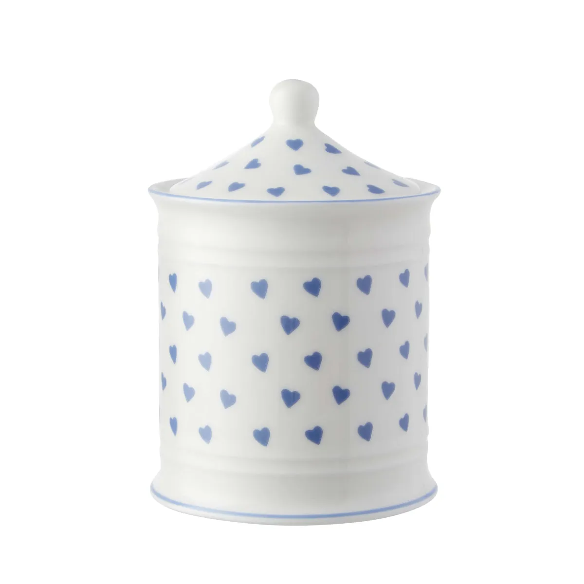 Cotton Wool Jar Blue Heart