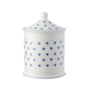 Cotton Wool Jar Blue Heart