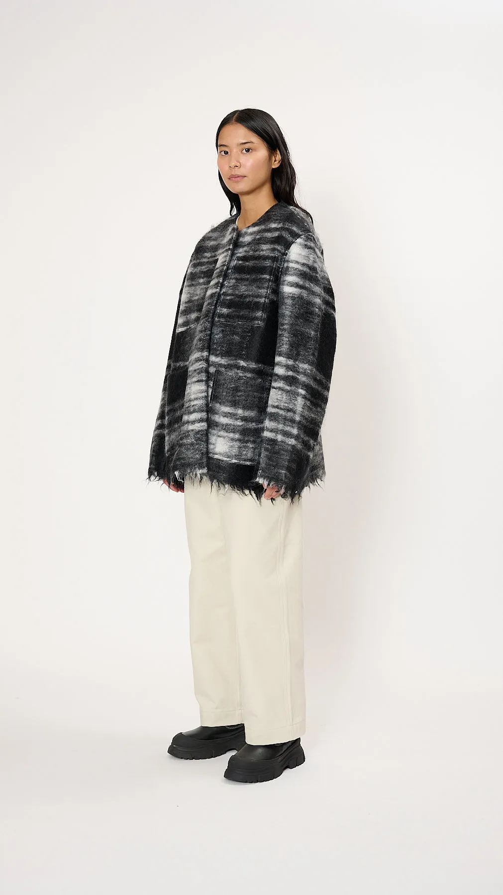 Croft Jacket in Black Tartan