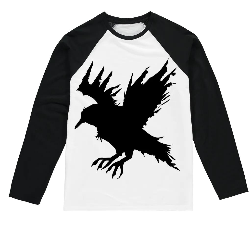 Crow Sublimation Baseball Long Sleeve T-Shirt
