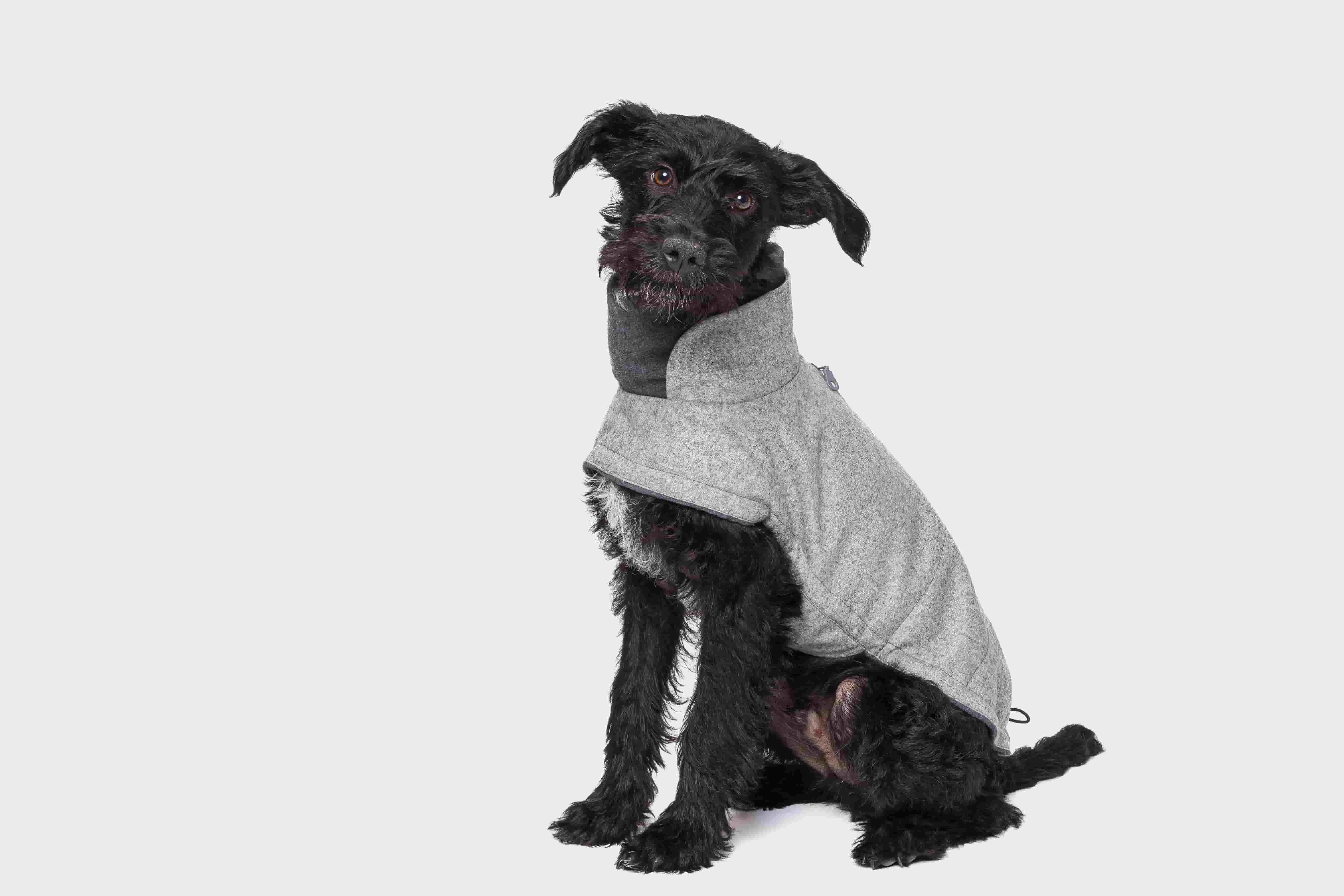Dog Coat Brooklyn Flannel Grey