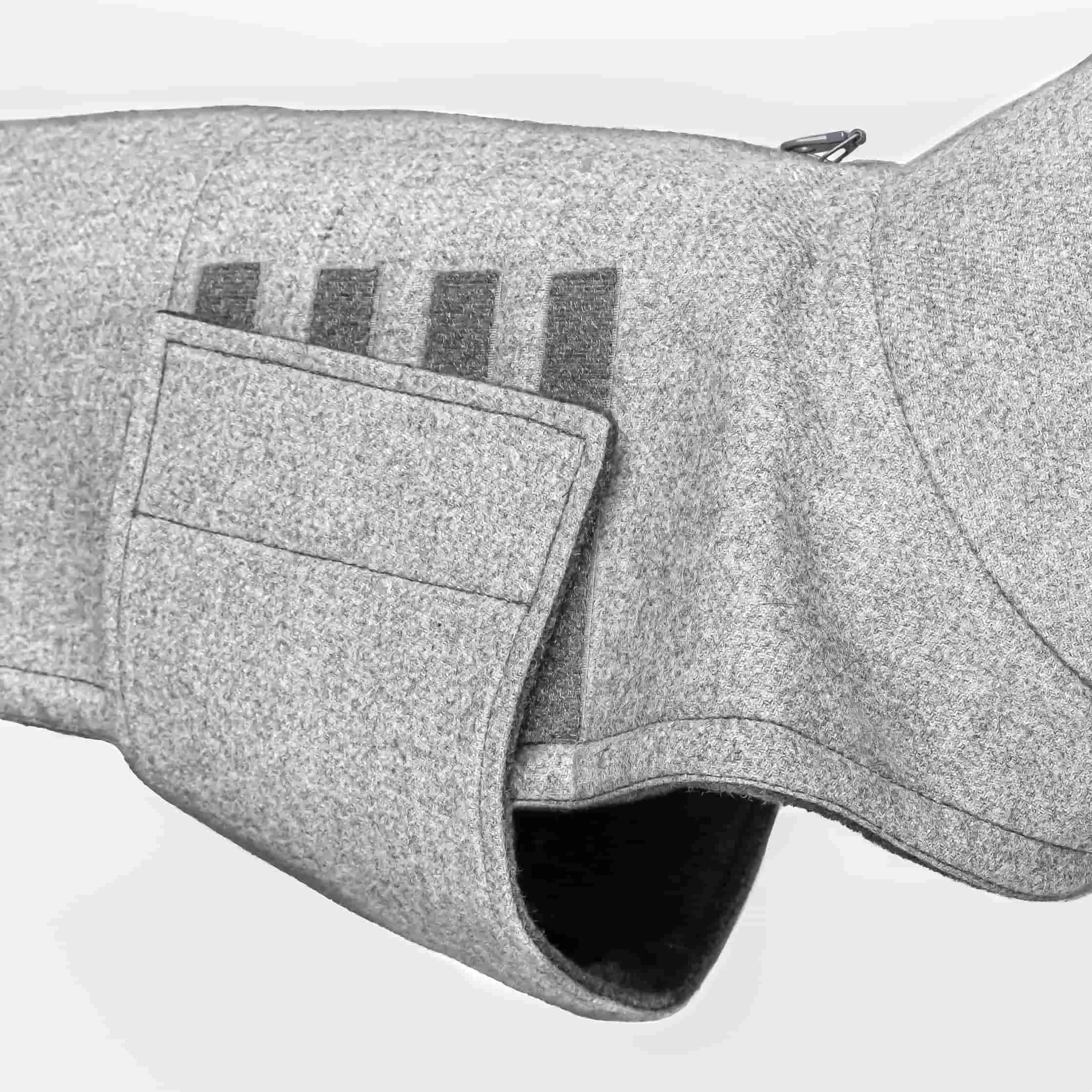 Dog Coat Brooklyn Flannel Grey
