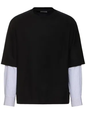 Dries Van Noten   Corrow double-sleeve knit sweater 