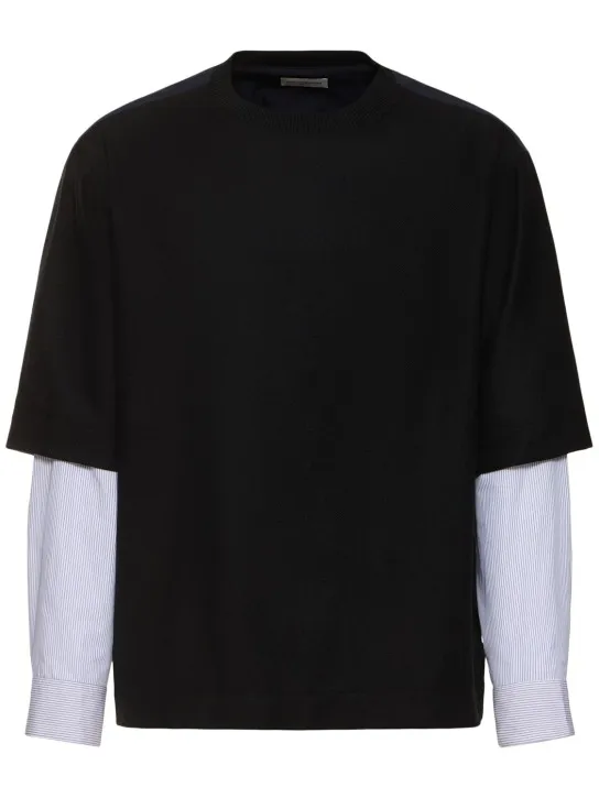 Dries Van Noten   Corrow double-sleeve knit sweater 