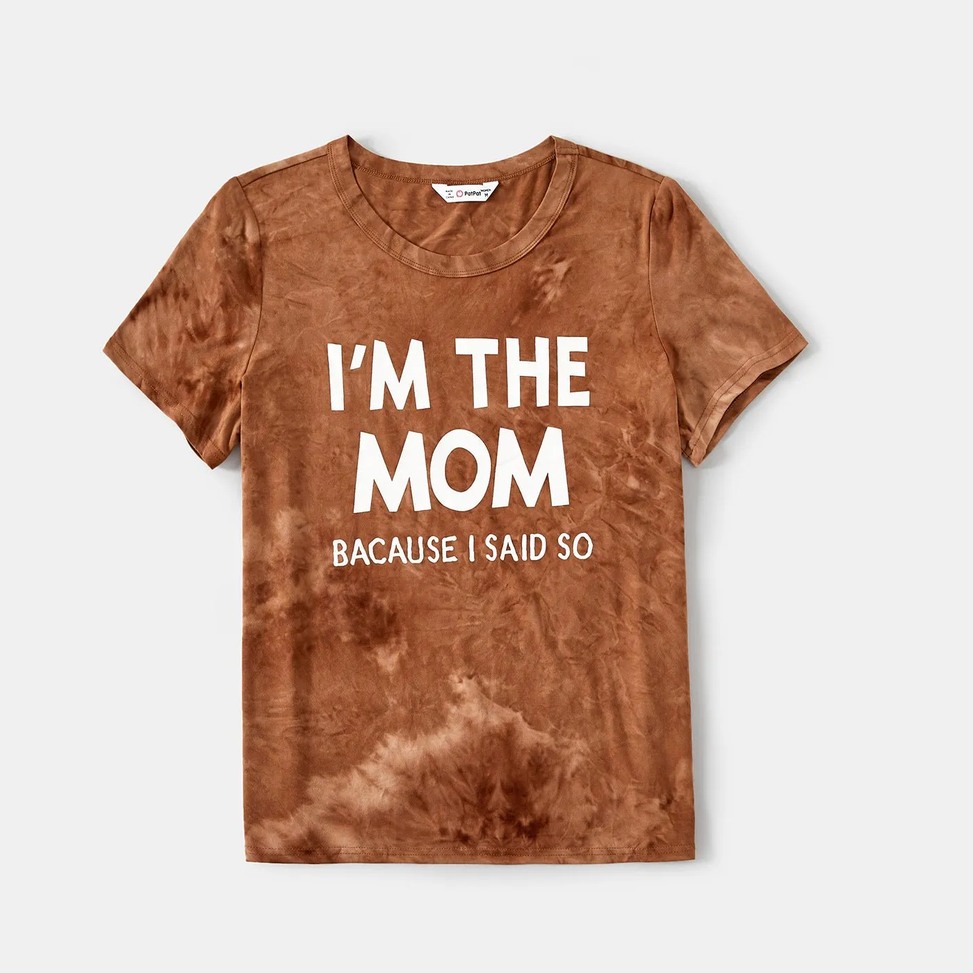 Family Matching Letter Print Short-sleeve Tops