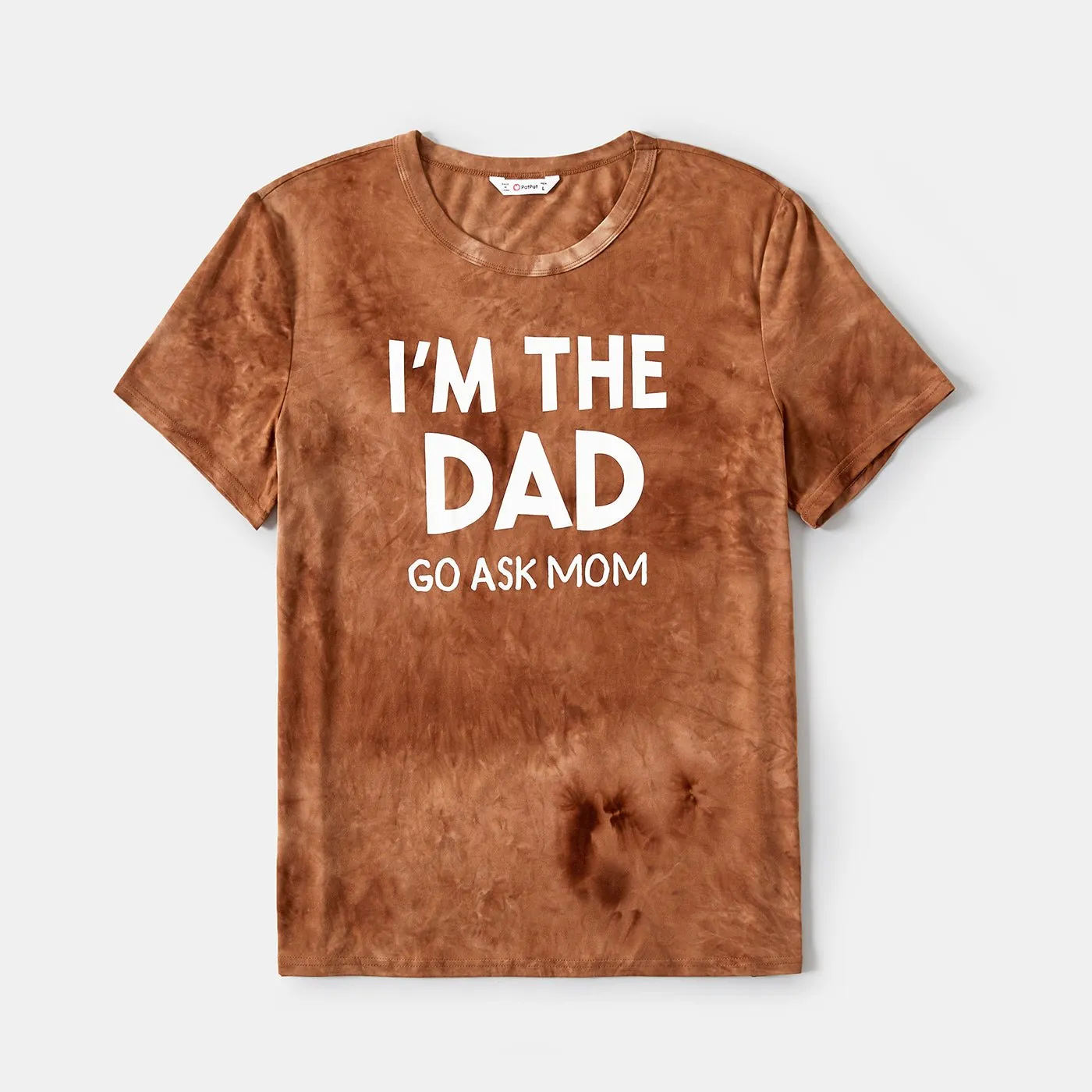 Family Matching Letter Print Short-sleeve Tops