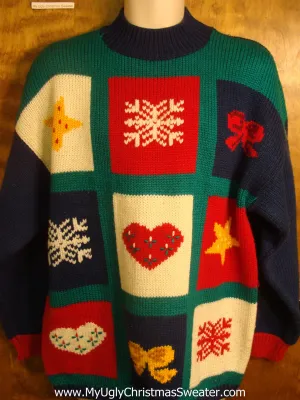 Fun Tic-Tac-Toe Ugly Christmas Sweater