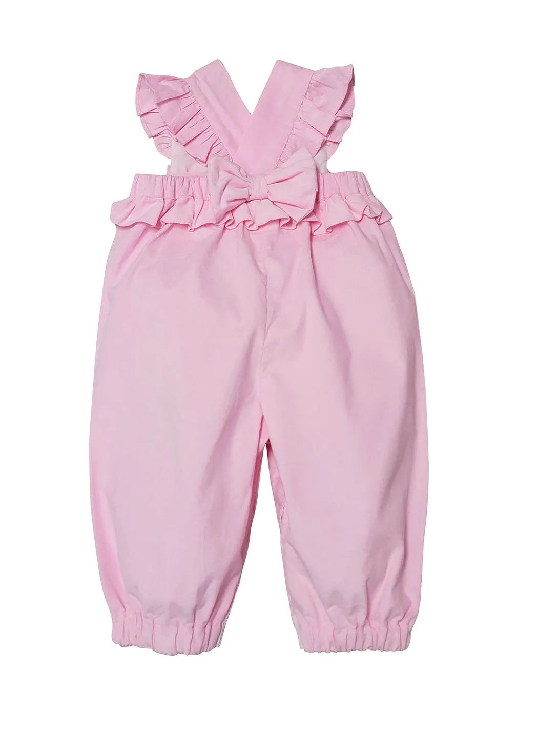 Girl's Pink Corduroy Romper