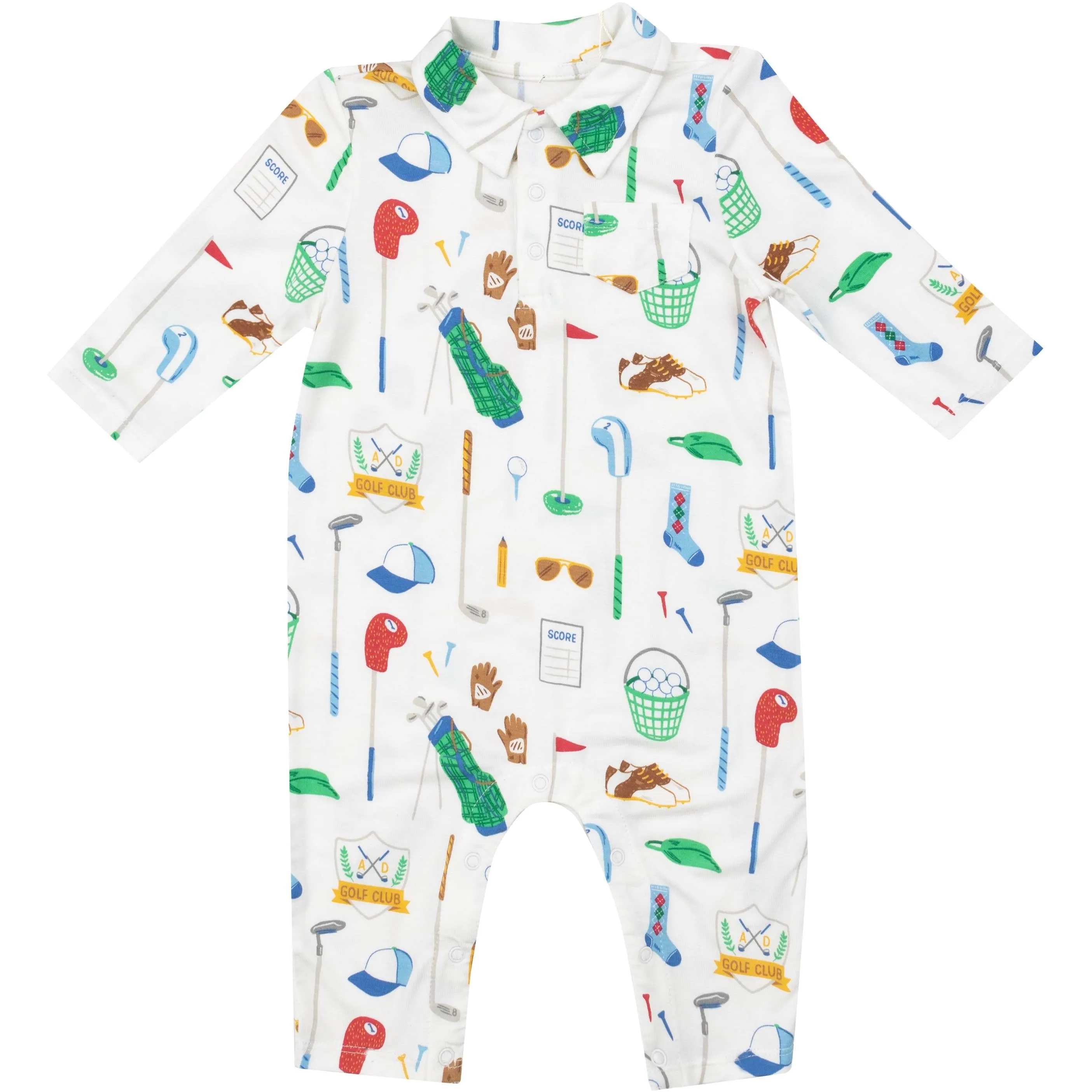 Golf Club White- Polo Romper