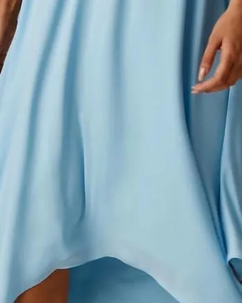 Handkerchief Halter Dress in Whisper | Whisper