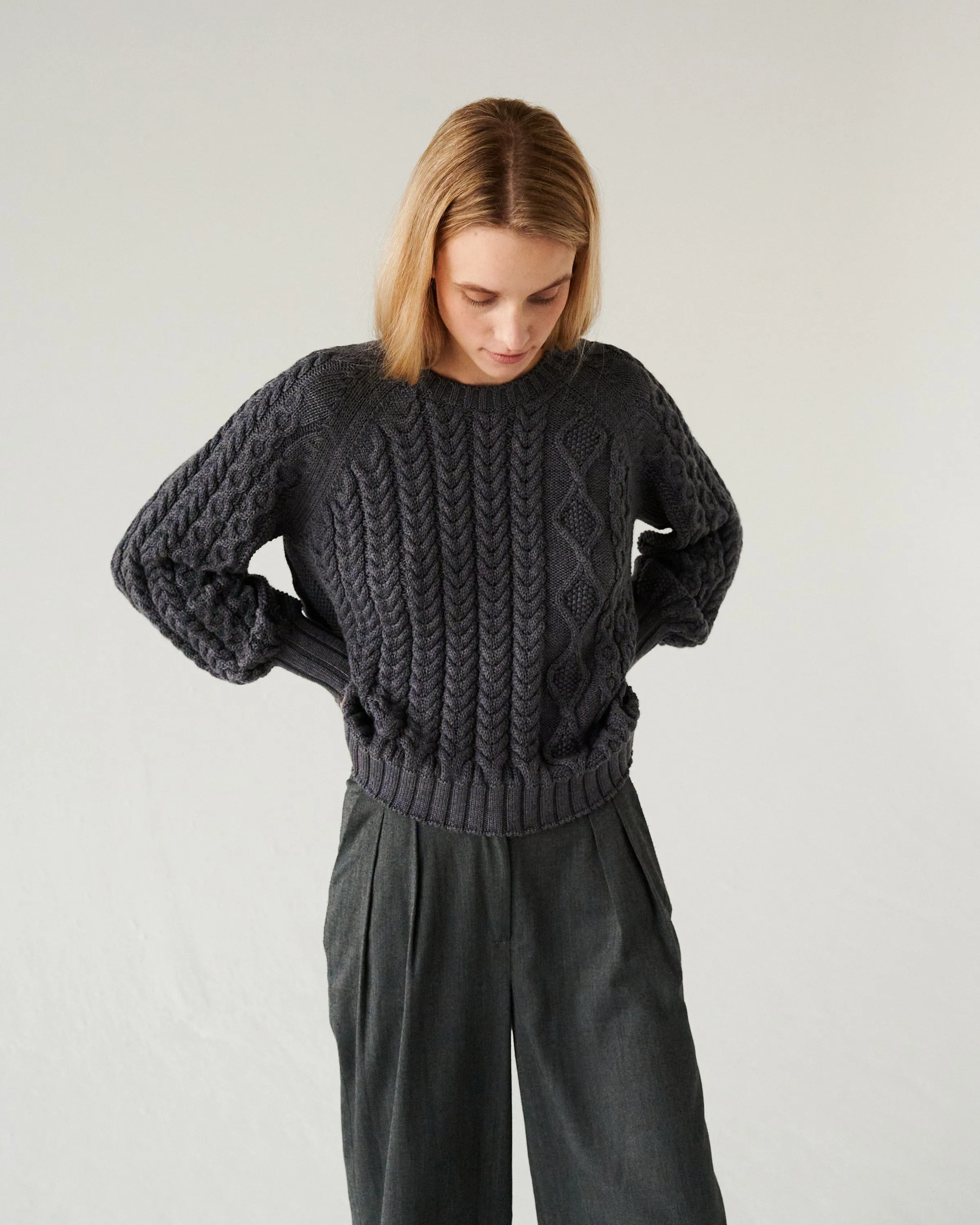 Harmonija: Smoke Merino Wool Sweater