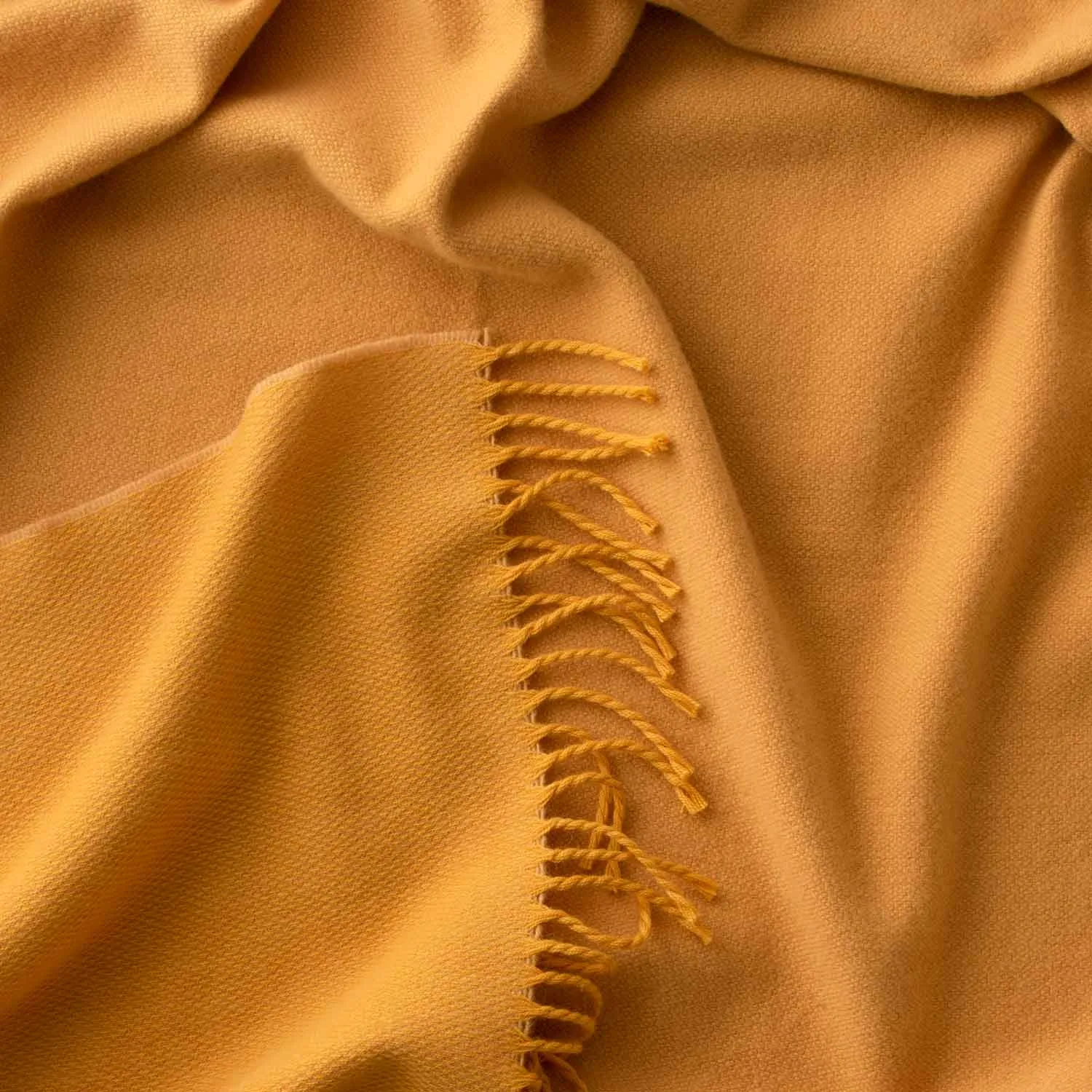 Honey Lambswool Throw