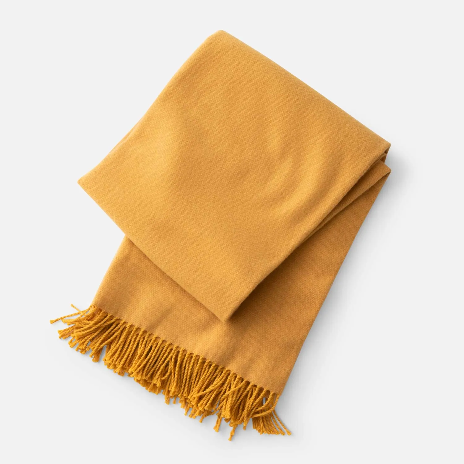 Honey Lambswool Throw