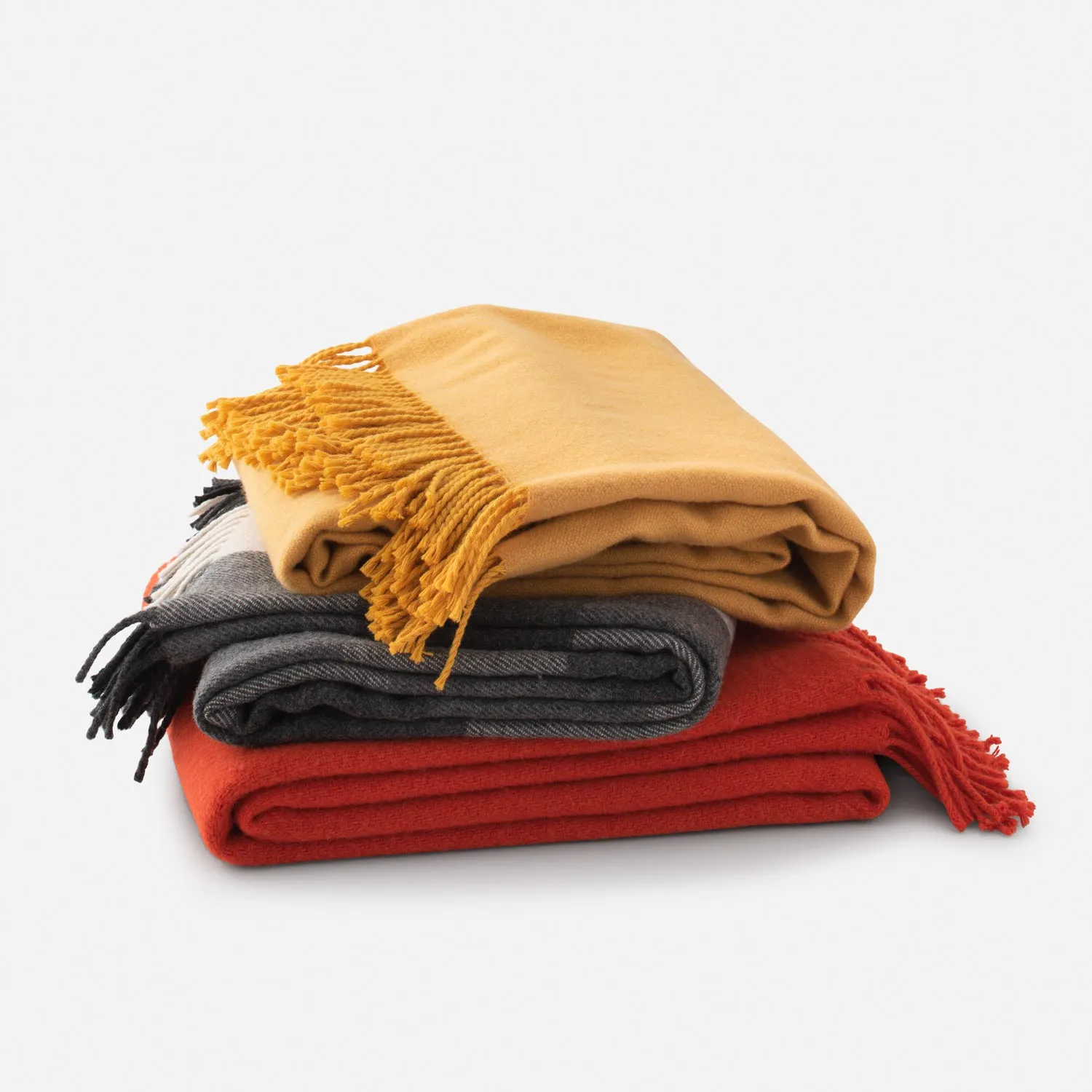 Honey Lambswool Throw