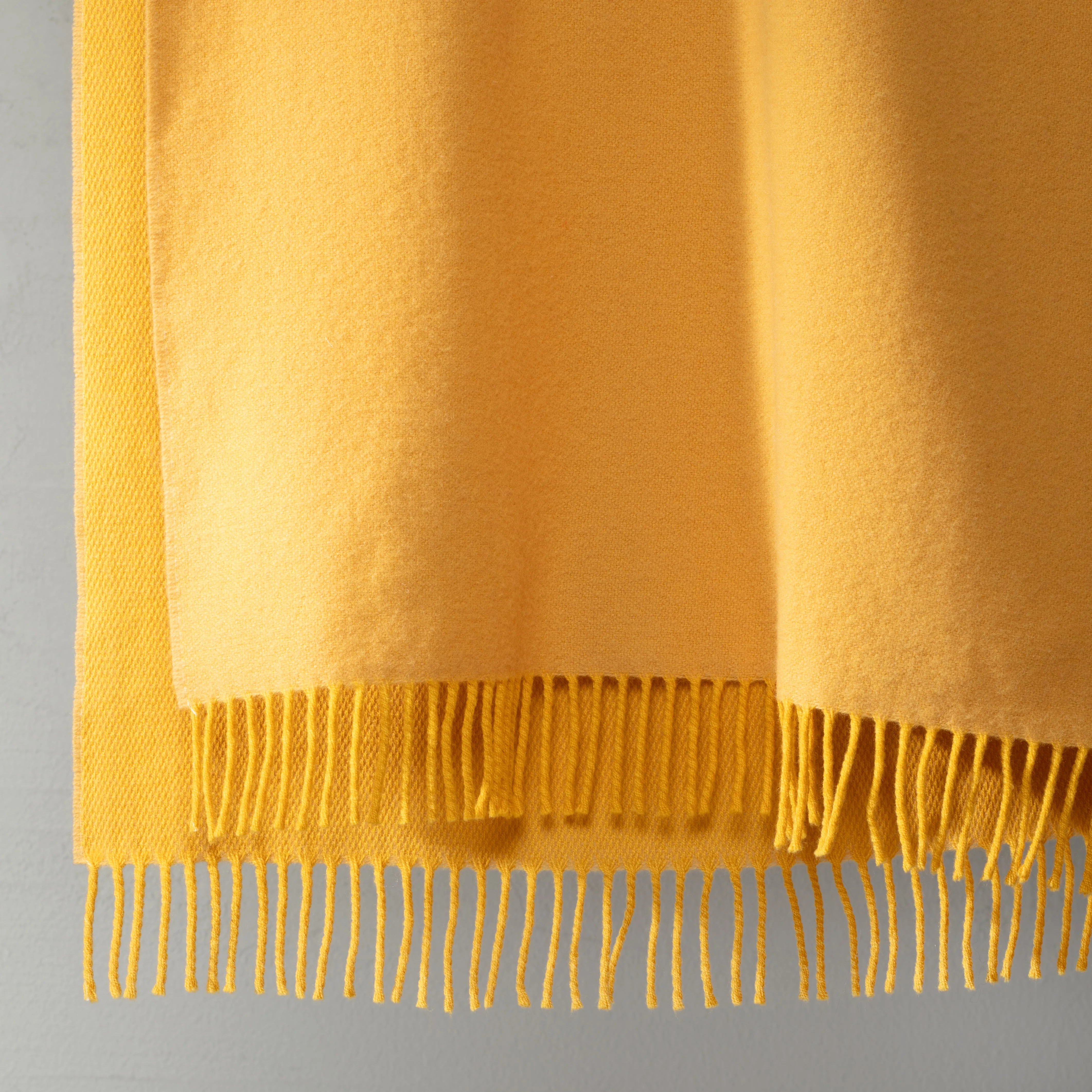 Honey Lambswool Throw