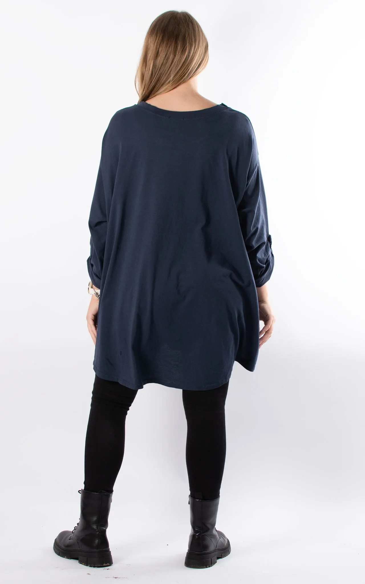 J'Adore Leopard Print T | Navy
