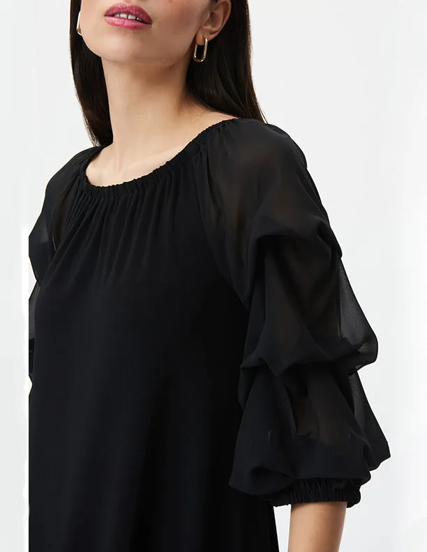 Joseph Ribkoff High-Low On-Off Shoulder Tunic