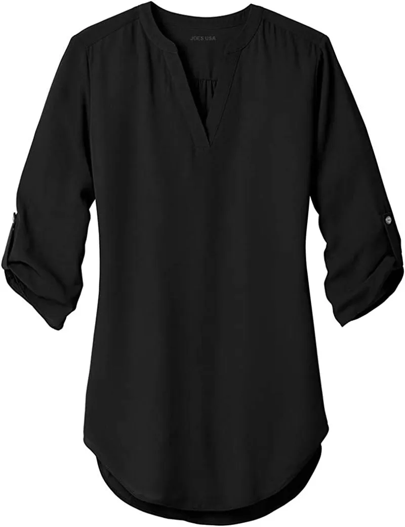 Ladies 3/4 Sleeve Tunic Blouse