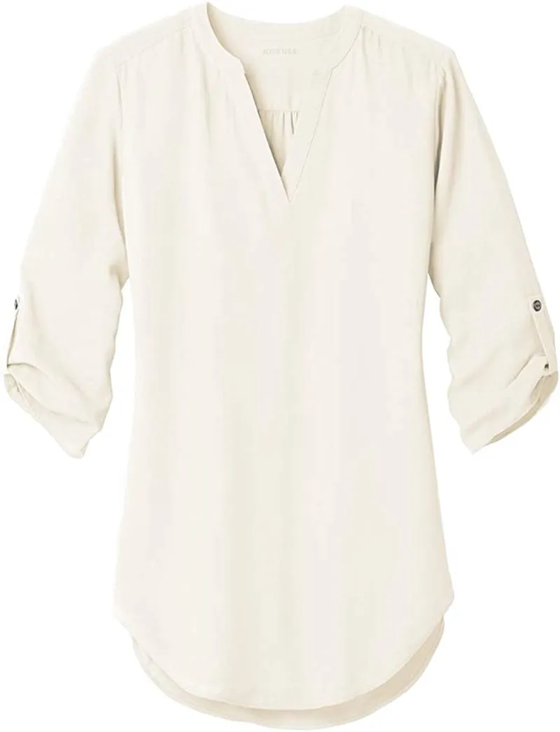 Ladies 3/4 Sleeve Tunic Blouse