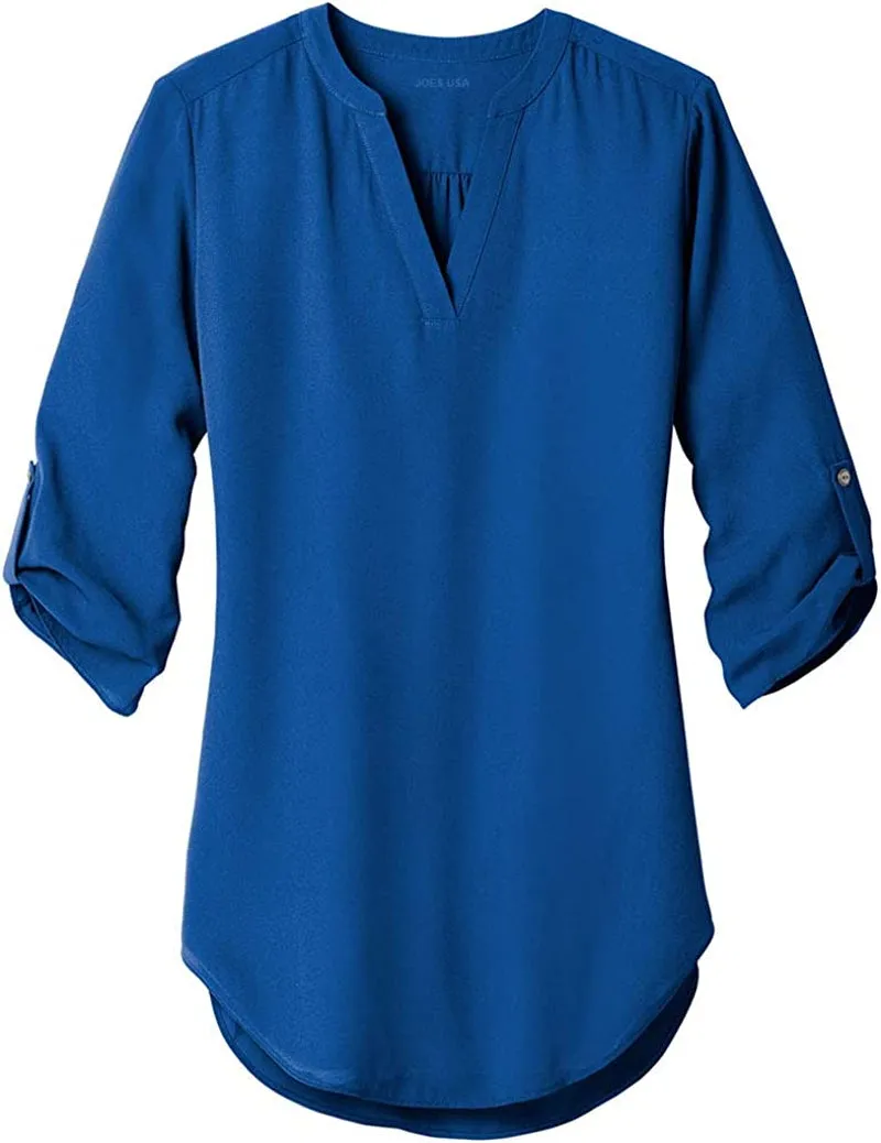 Ladies 3/4 Sleeve Tunic Blouse