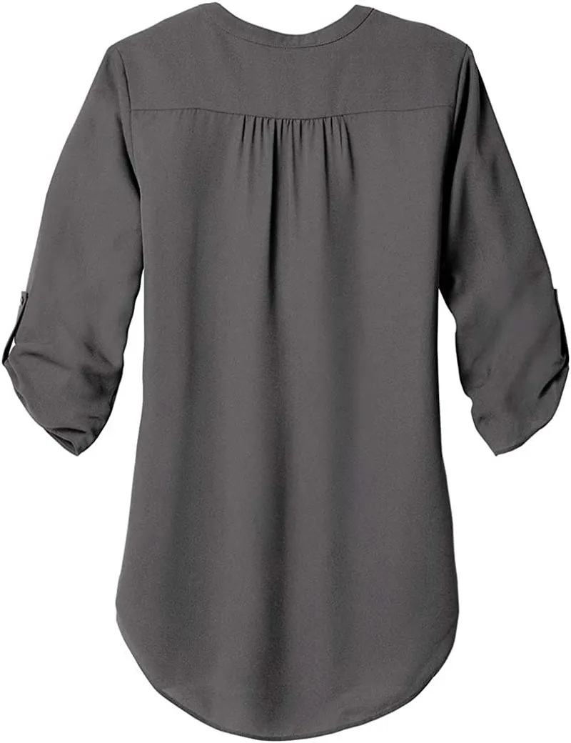 Ladies 3/4 Sleeve Tunic Blouse