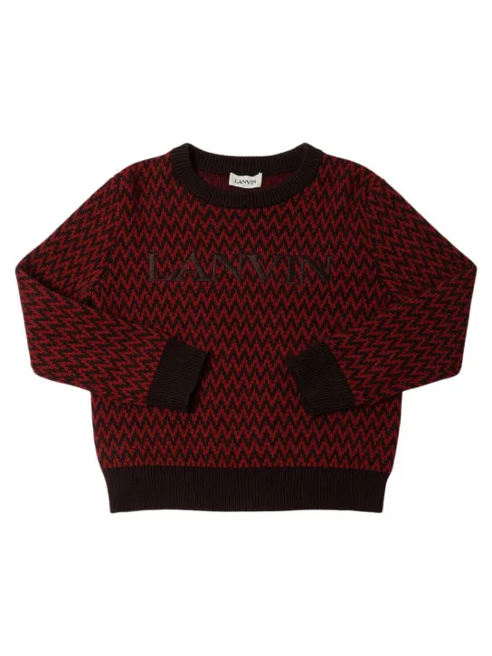Lanvin   Cotton &amp; wool knit sweater 