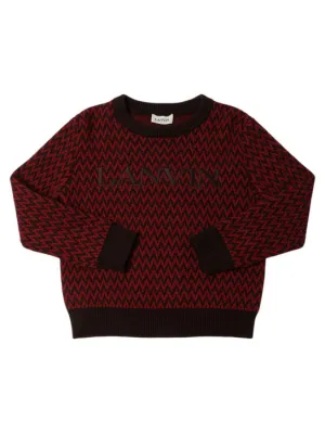 Lanvin   Cotton &amp; wool knit sweater 