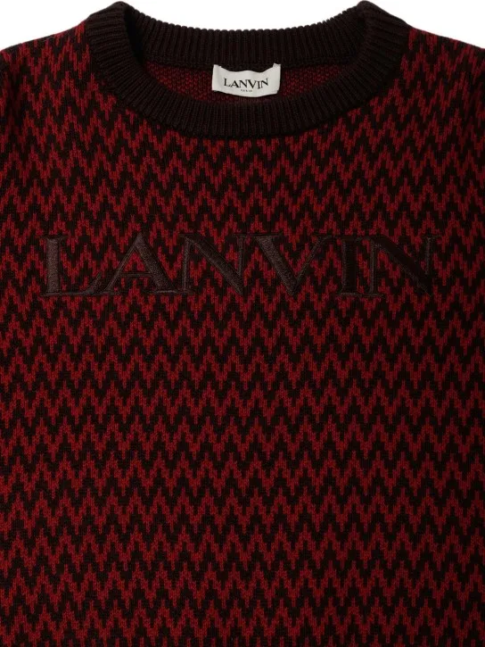 Lanvin   Cotton &amp; wool knit sweater 