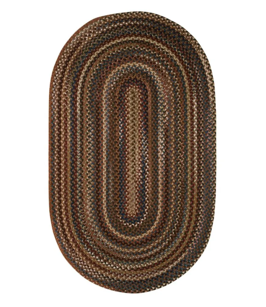 L.L.Bean Braided Wool Rug, Oval