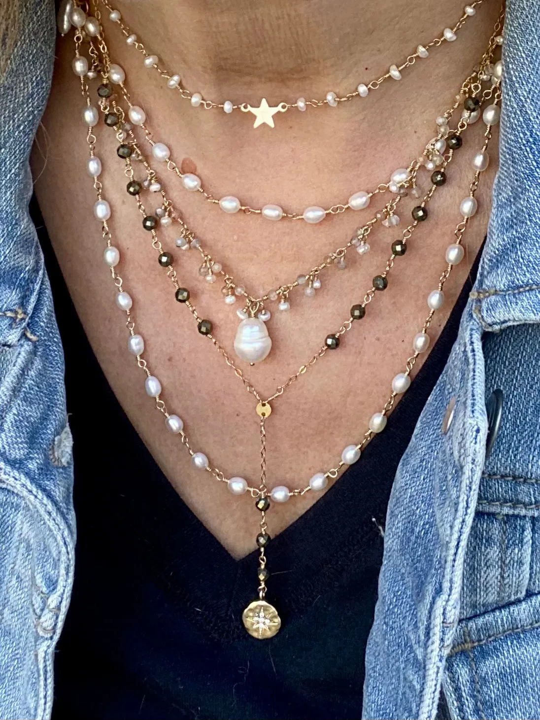 Long Freshwater Pearl Necklace
