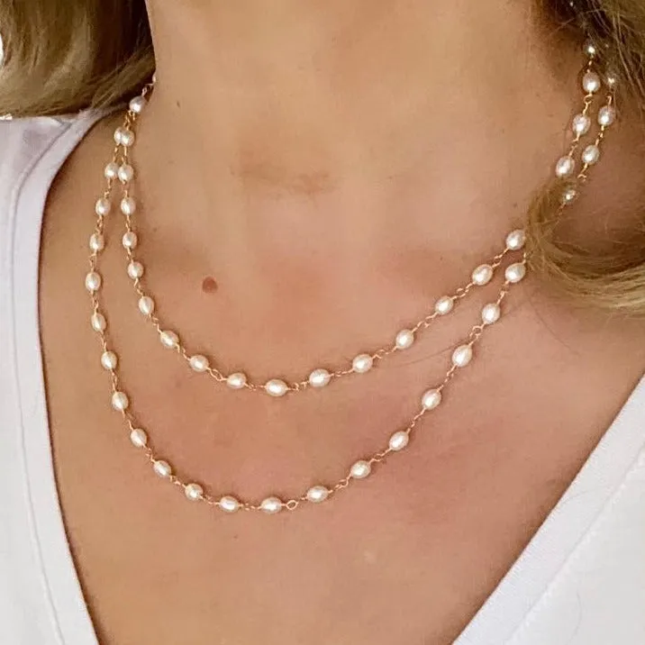 Long Freshwater Pearl Necklace